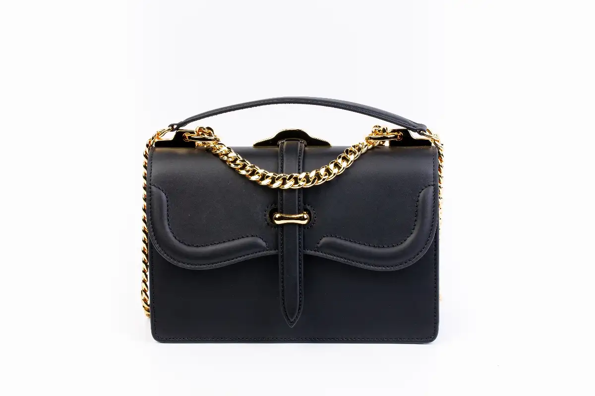 Sac à main cuir noir Las Vegas